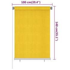 Greatstore sárga kültéri HDPE roló 100 x 140 cm