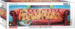 EuroGraphics Panoráma puzzle Labradorok kutya kanapén 1000 db