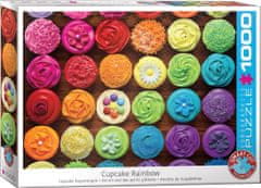 EuroGraphics Puzzle Cupcake szivárvány 1000 darab (Cupcake)