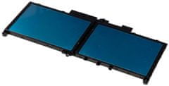 T6 power Akkumulátor Dell Latitude 14 E7470 készülékhez, Li-Poly, 7,6 V, 7200 mAh (55 Wh), fekete