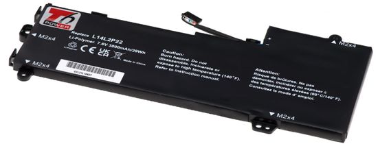 T6 power Akkumulátor Lenovo laptophoz 5B10H17229, Li-Poly, 3800 mAh (29 Wh), 7,6 V