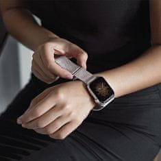 UNIQ Uniq Dante Apple Watch Series pótszíj - 4/5/6/7/SE - 44/45/42mm - Ezüst