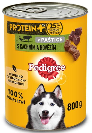 Pedigree PROTEIN konzerv kacsával és marhahússal felnőtt kutyáknak, 12×800 g