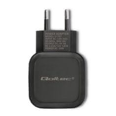 Qoltec hálózati töltő 20W | 5-12V | 1.67-3A | USB type C | PD | Fekete 