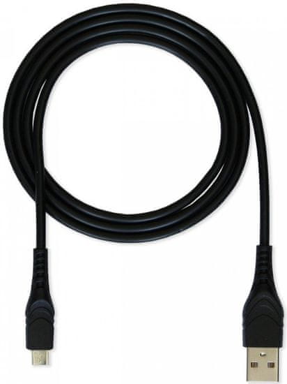 CUBE1 Adatkábel USB &gt; microUSB, 2m LM05-1102B -BLACK/2M, fekete