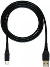 CUBE1 adatkábel USB - USB-C, 1m, LM05-1102C -BLACK/1M, fekete