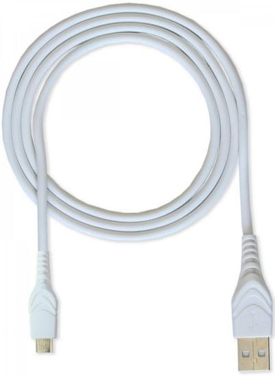 CUBE1 adatkábel USB - microUSB, 2m LM05-1102B -WHITE/2M, fehér