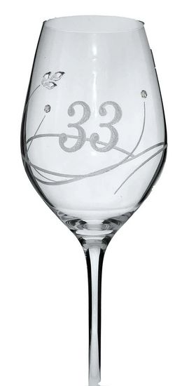 Celebration Jubileumi születésnapi pohár 33év S. crystals (1db)