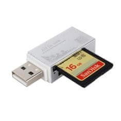 Northix Kompakt USB memóriakártya-olvasó | 4 az 1-ben 