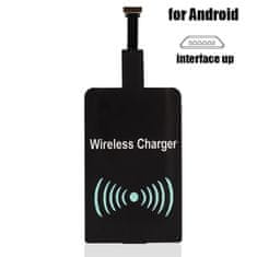 Northix Qi Adapter - Vezeték nélküli töltő vevő mikro-USB-hoz - Fekete 
