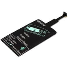 Northix Qi Adapter - Vezeték nélküli töltő vevő mikro-USB-hoz - Fekete 