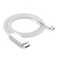Northix USB-C (3.1) – HDMI (2.0) adapter, 1,8 m - fehér 