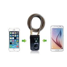 Northix Smartlock - Zár kulcs nélkül és riasztóval, Android/iPhone 