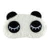 Eyes Closed Panda, Fluffy Sleep Mask utazáshoz és pihenéshez 