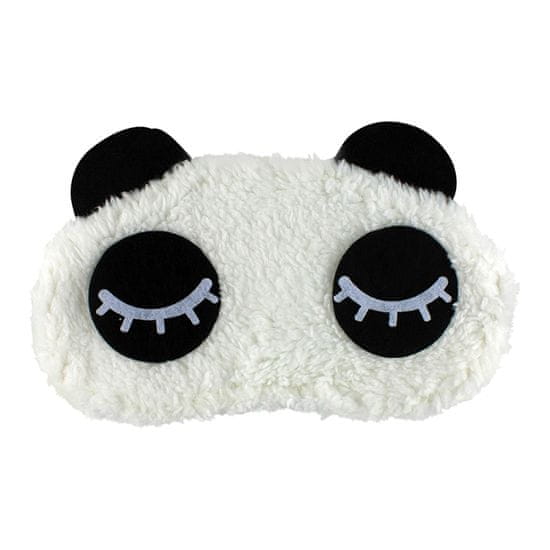 Northix Eyes Closed Panda, Fluffy Sleep Mask utazáshoz és pihenéshez