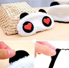 Northix Innocent Panda, Fluffy Sleep Mask utazáshoz és pihenéshez 