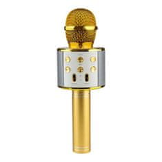 Northix KTV - Vezeték nélküli karaoke mikrofon - arany 