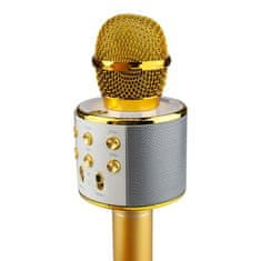 Northix KTV - Vezeték nélküli karaoke mikrofon - arany 