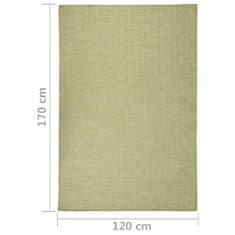 shumee zöld lapos szövésű kültéri szőnyeg 120 x 170 cm