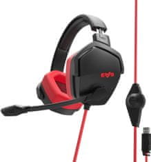 Energy Sistem Gaming Headset ESG 4 Surround 7.1, fekete/piros