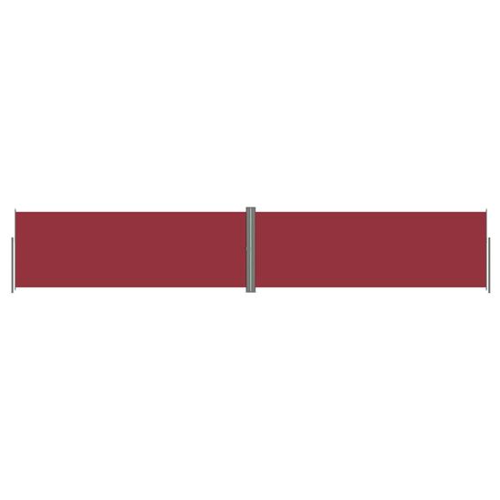 Greatstore piros behúzható oldalsó napellenző 180 x 1000 cm