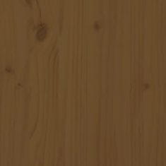 Greatstore mézbarna tömör fenyőfa kutyaágy 90 x 60 x 67 cm