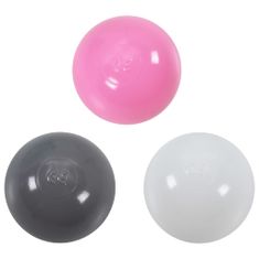 Vidaxl rózsaszín gyerekjátszósátor 250 labdával 100 x 100 x 127 cm 3107747