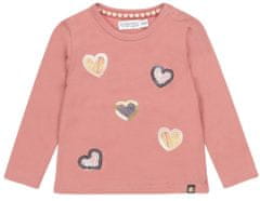Dirkje lány póló szívekkel YD0205A, rózsaszín, 86