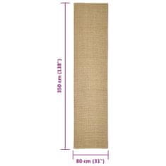 shumee természetes szizálszőnyeg 80x350 cm