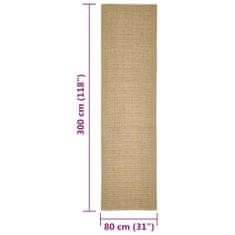 shumee természetes szizálszőnyeg 80x300 cm
