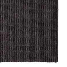 shumee fekete természetes szizálszőnyeg 80x350 cm