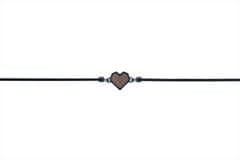 BeWooden női karkötő Apis Nox Bracelet Heart XS/S 14-18 cm