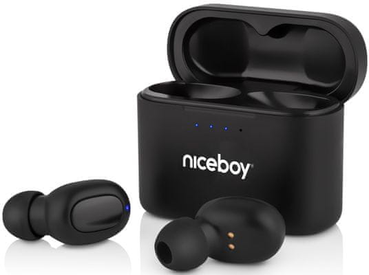 bluetooth 5.1 vezeték nélküli fülhallgató niceboy hive podie 3 ip54 vízálló por izzadság töltődoboz usbc töltés 8 mm erős átalakító vezérlés egy gombos támogatás hangsegéd ion mobil alkalmazás mikrofon zajcsökkentéssel