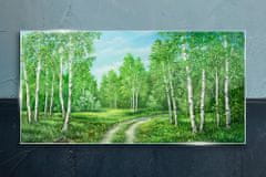 COLORAY.HU Üvegkép A vadon élő állatok erdei útja 120x60 cm