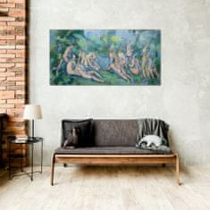COLORAY.HU Üvegkép Úszás Paul Cézanne 100x50 cm