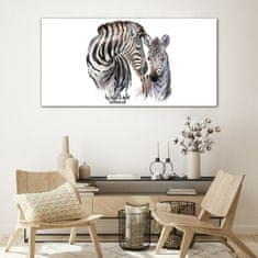 COLORAY.HU Üvegkép Zebra állati csíkok 120x60 cm