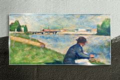 COLORAY.HU Üvegkép Víz emberek festménye 120x60 cm