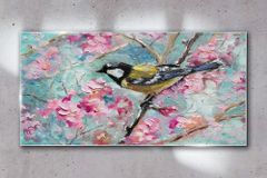 COLORAY.HU Üvegkép Virágok állati madár 100x50 cm