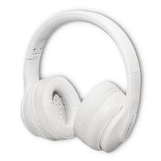 Qoltec Soundmasters vezeték nélküli fejhallgató mikrofonnal | BT 5.0 AB| Fehér