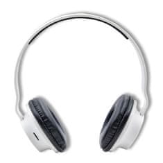 Qoltec Vezeték nélküli fejhallgató Loud Wave mikrofonnal | BT 5.0 JL| Fehér