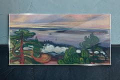 COLORAY.HU Üvegkép Vonat Pal Edvard Munch 120x60 cm