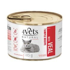 4VETS NATURAL SIMPLE RECIPE borjúhússal 185g konzerv macskáknak