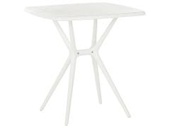 Beliani Fehér Műanyag Kerti Asztal 70 x 70 cm SERSALE