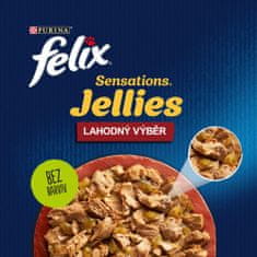 Felix Sensations Jellies marhahússal és csirkével aszpikban 48 x 85 g