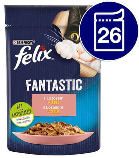 Felix Fantastic lazac zselében 26 x 85 g