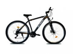 Olpran Discovery sus full disc hegyi kerékpár, fekete/narancssárga, 19"