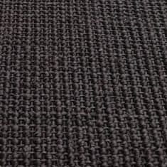 shumee fekete szizálszőnyeg kaparófához 66 x 350 cm