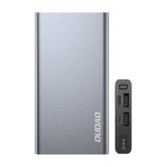 DUDAO K5Pro Power Bank 10000mAh 2x USB, ezüst