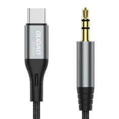 DUDAO L11ProT audio kábel USB-C / 3.5mm mini jack, szürke