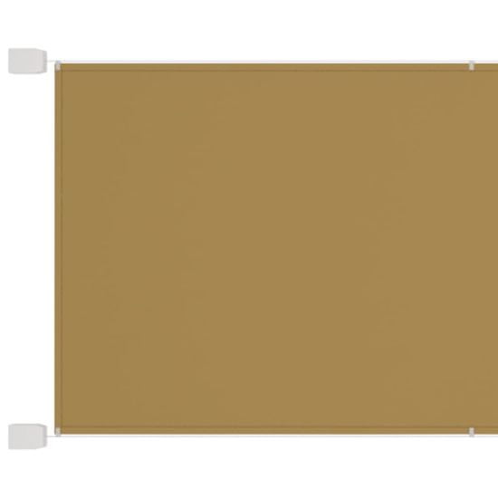 Greatstore bézs oxford-szövet függőleges napellenző 140x360 cm